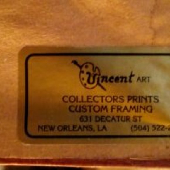 1976 New Orleans Antonie's Restaurant Art piece
